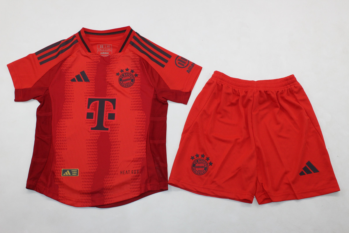 Kids-Bayern Munich 24/25 Home Soccer Jersey(Player)